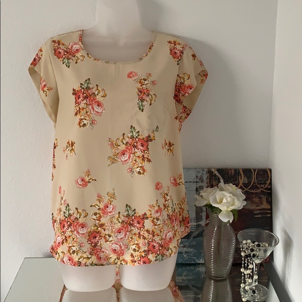 Summer floral blouse